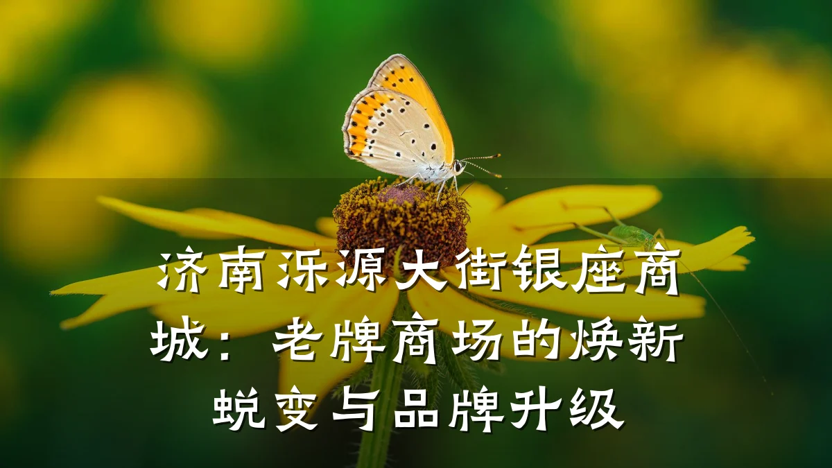 济南泺源大街银座商城：老牌商场的焕新蜕变与品牌升级