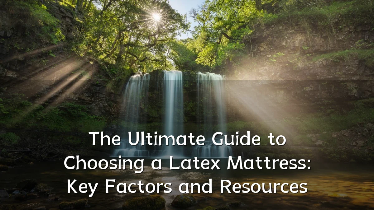 The Ultimate Guide to Choosing a Latex Mattress: Key Factors and Resources