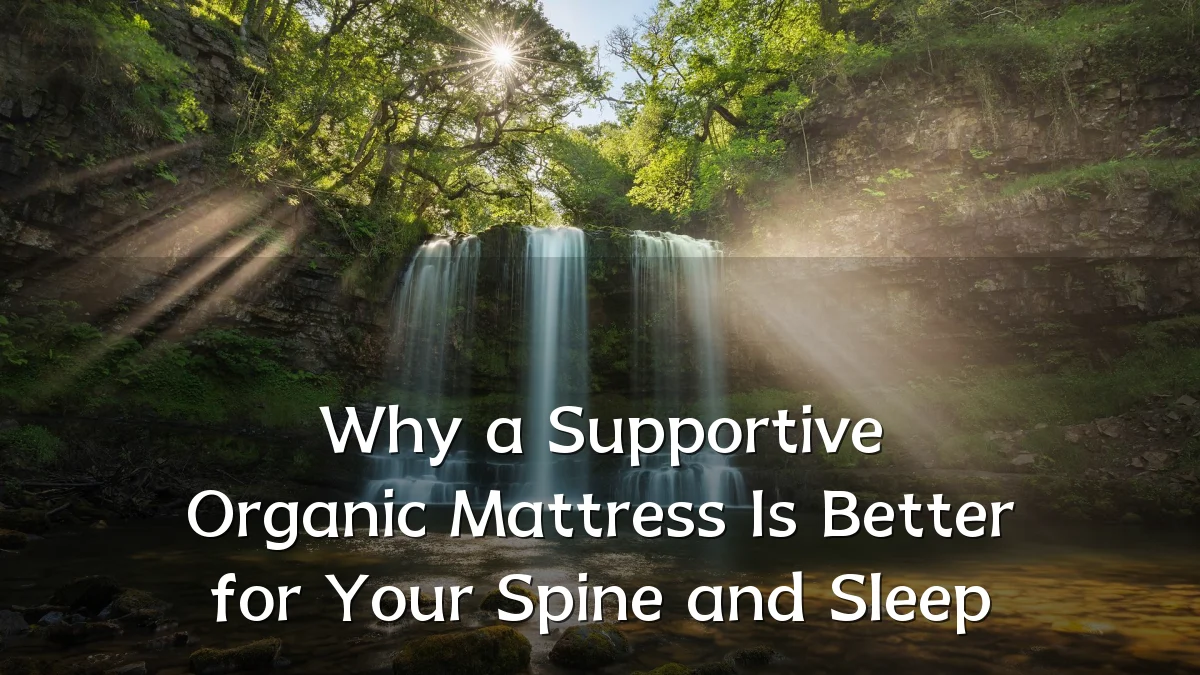 Why a Supportive Organic Mattress Is Better for Your Spine and Sleep