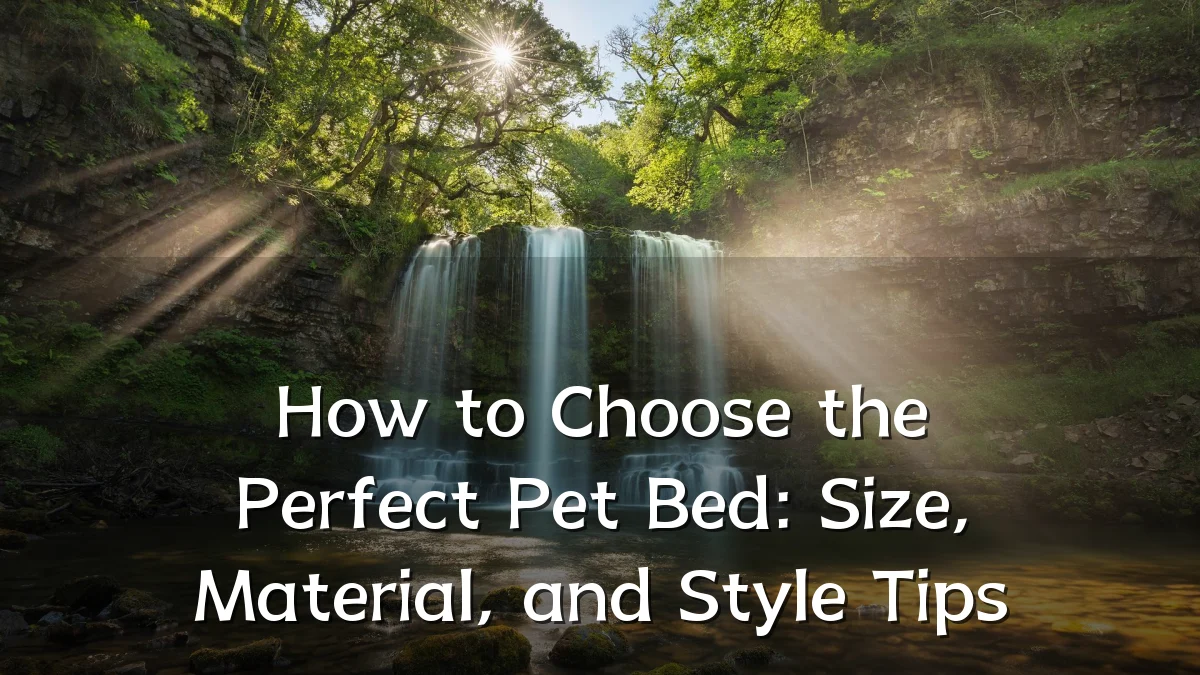 How to Choose the Perfect Pet Bed: Size, Material, and Style Tips