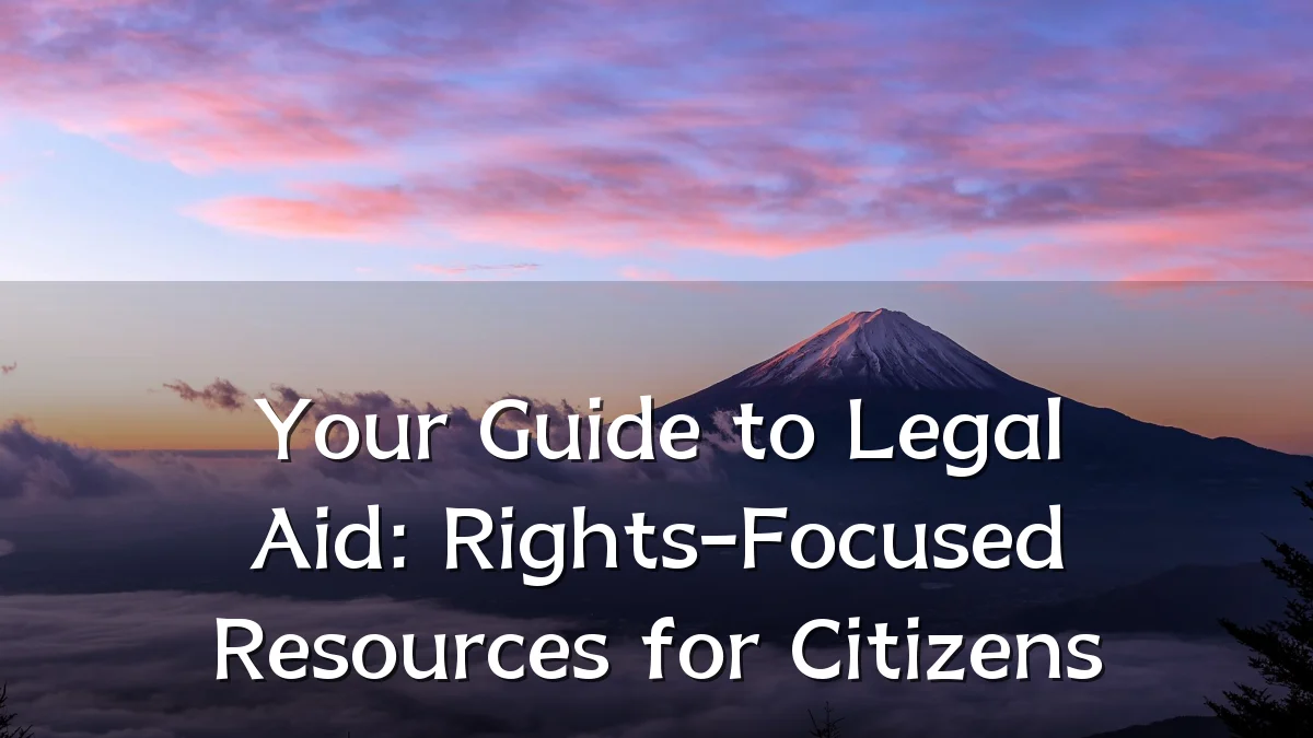 Your Guide to Legal Aid: Rights-Focused Resources for Citizens
