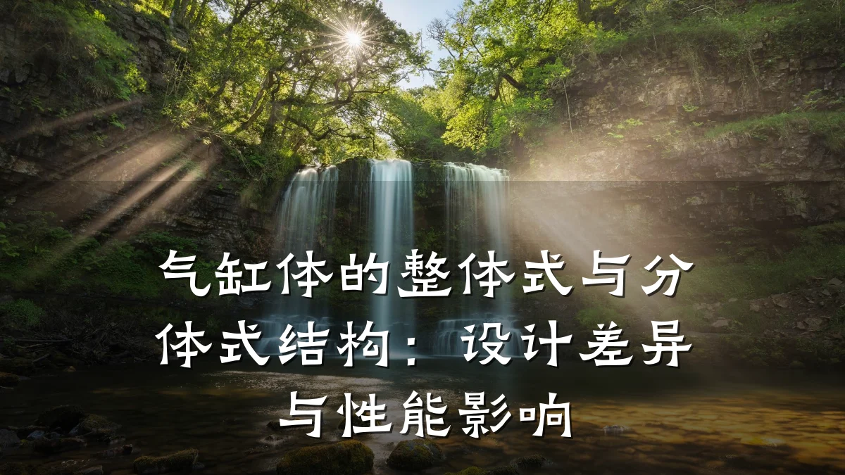 气缸体的整体式与分体式结构:设计差异与性能影响